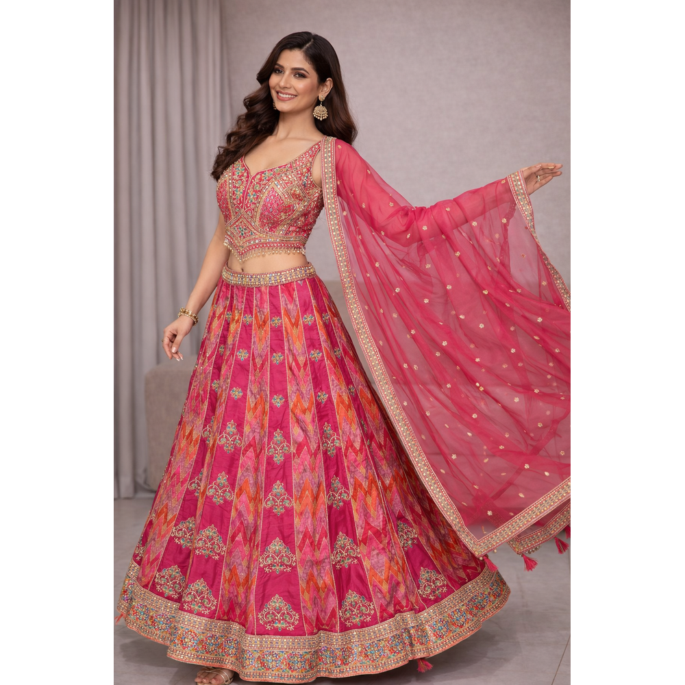 PRIYANKA STITCHESD LEHENGA SUIT