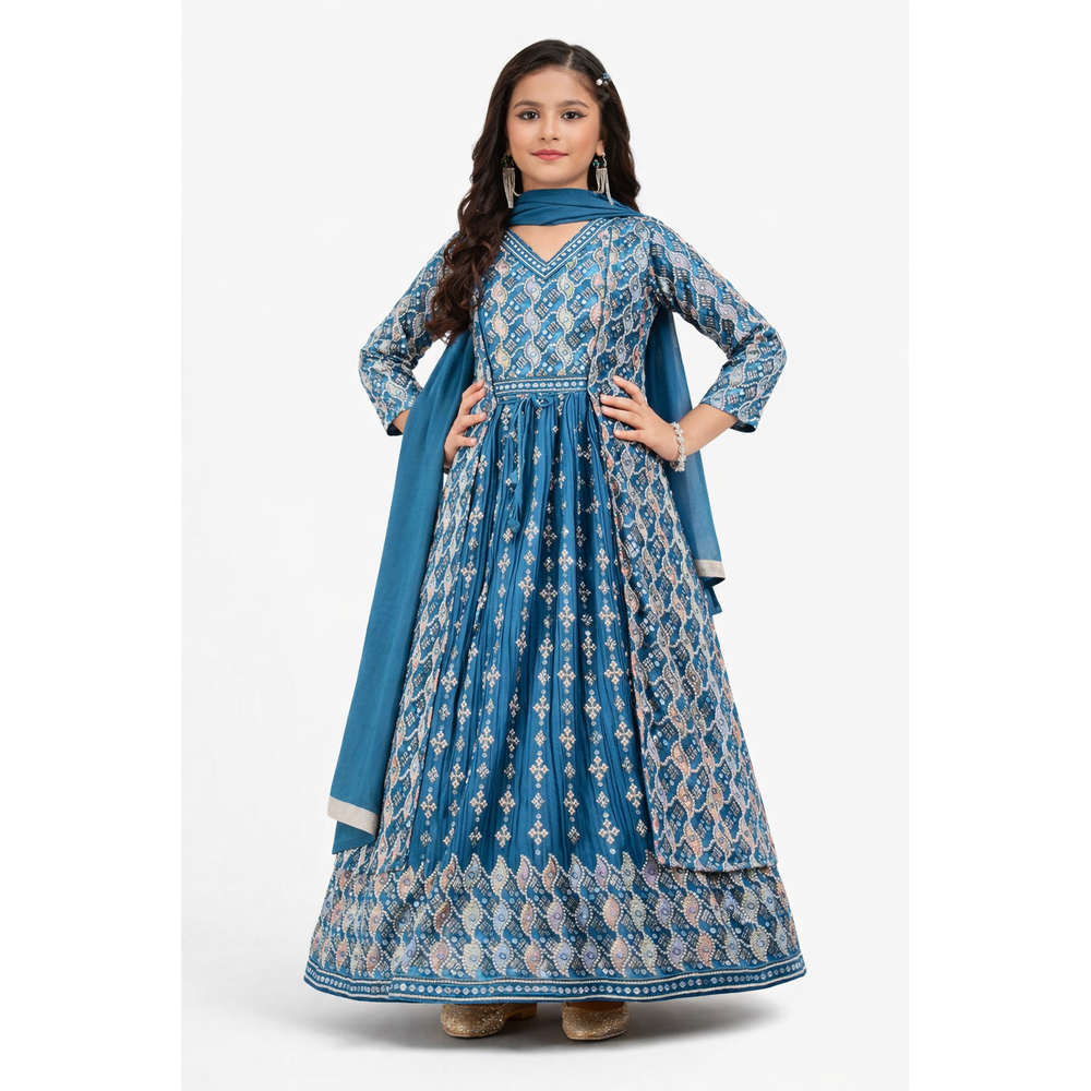 KESHA GIRLS GOWN WITH JACKET