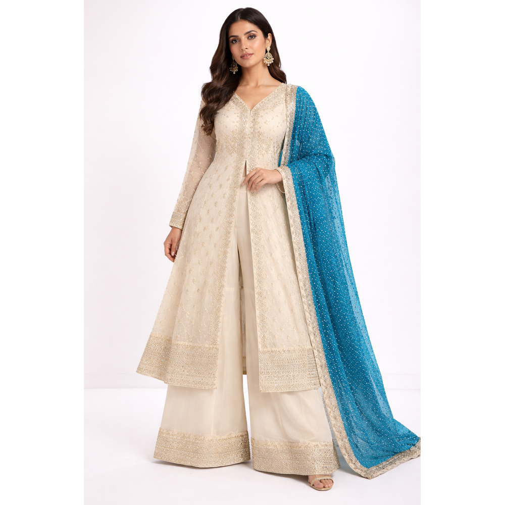 RIYA ANARKALI WITH PLAZO PANTS