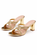 ELEGANT GOLD BLOCK HEEL SANDALS