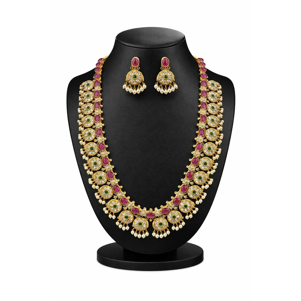 RANI KUNDAN PEARL NECKLACE SET