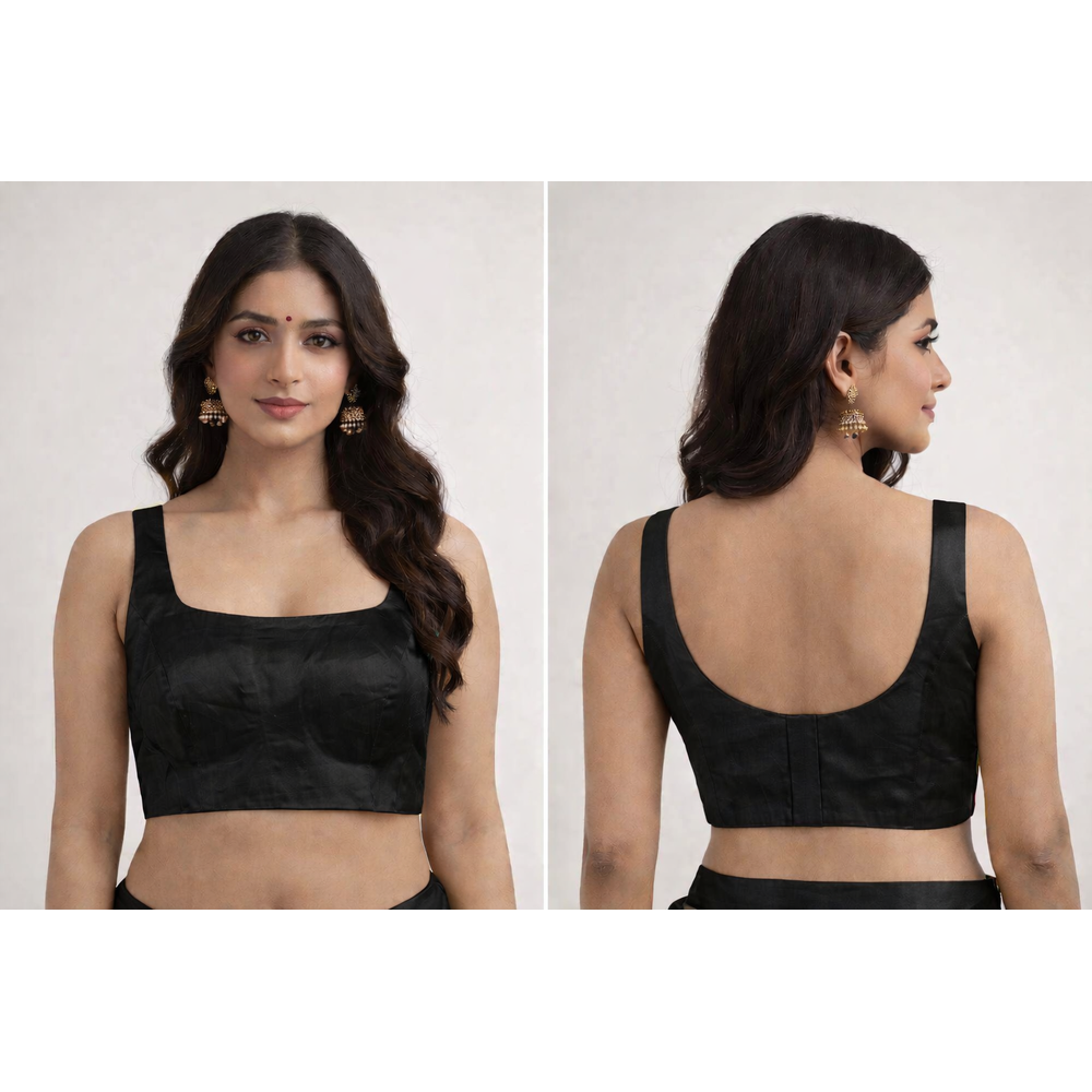 ELEGANT PLAIN SILK BLOUSE