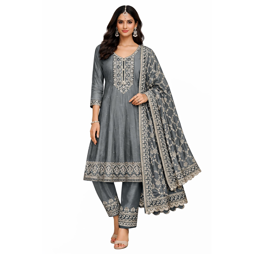 VEDIKA LADIES ANKLE PANTS SUIT