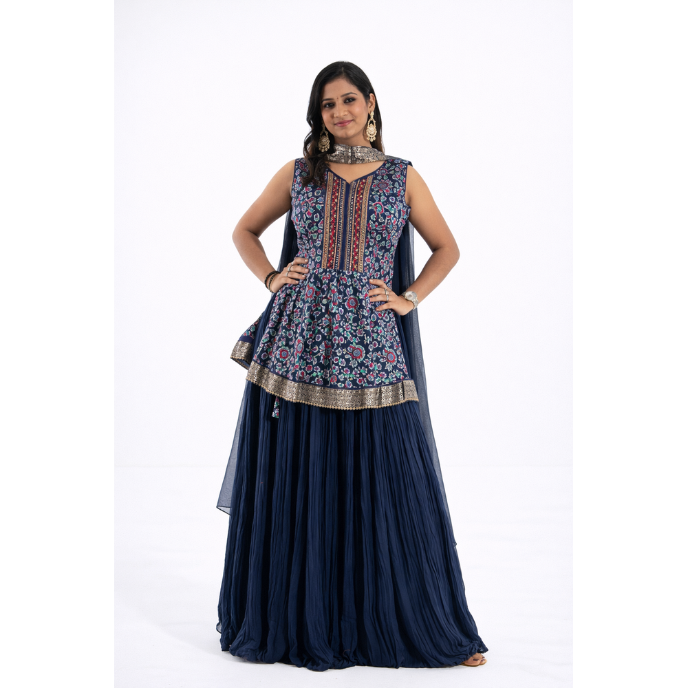 SMAYA LONG TOP LEHENGA SUIT