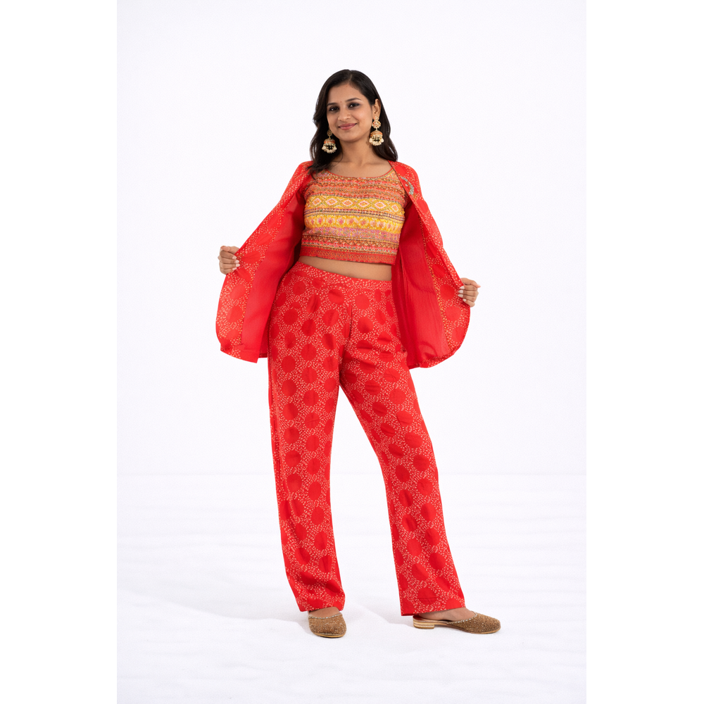 ANJALI JACKET PLAZO SUIT 