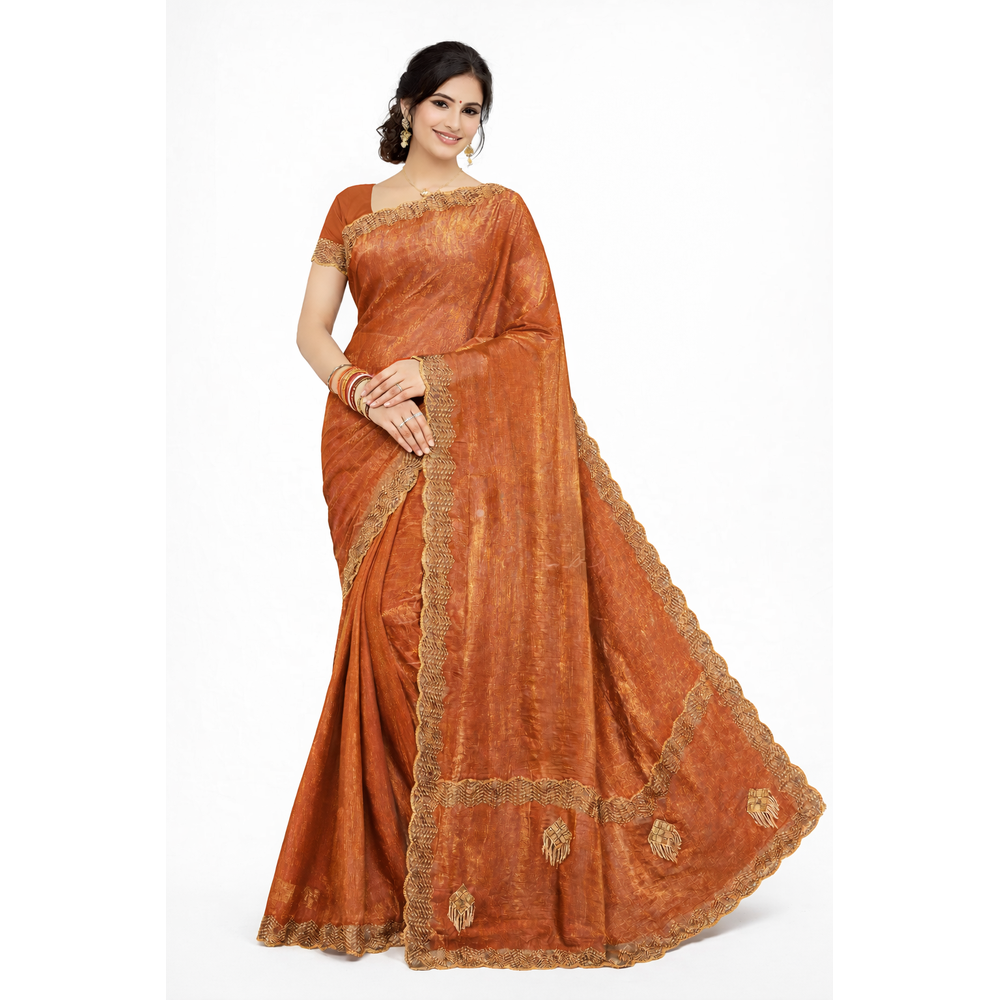 KINJAL EXCLUSIVE TISSUE SAREE