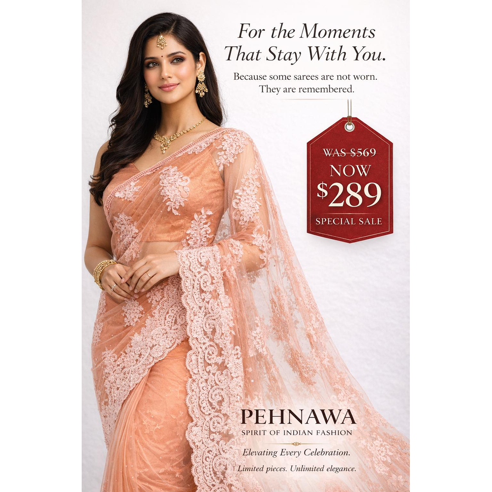 KHUSHI NETTING SAREE