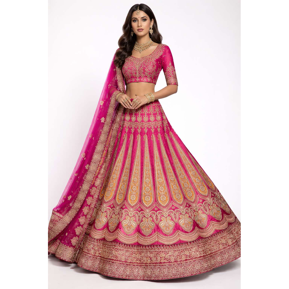 BRIDAL UNSTITCHED LEHENGA SUIT