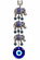 ELEPHANT EVIL EYE HANGING ORNAMENT