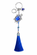 EVIL EYE TURTLE KEYCHAIN WITH TASSEL