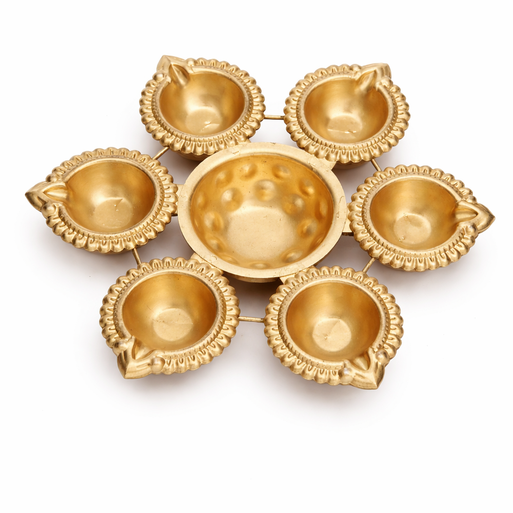 LOTUS FLOWER POOJA DIYA