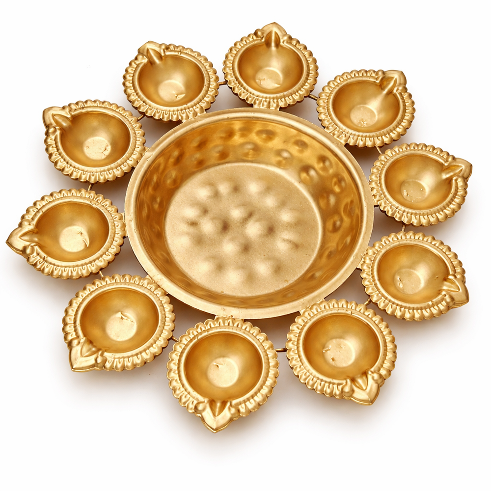 LOTUS FLOWER POOJA DIYA