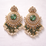 MARBLE KUNDAN JHUMKA EARRINGS