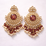 MARBLE KUNDAN JHUMKA EARRINGS