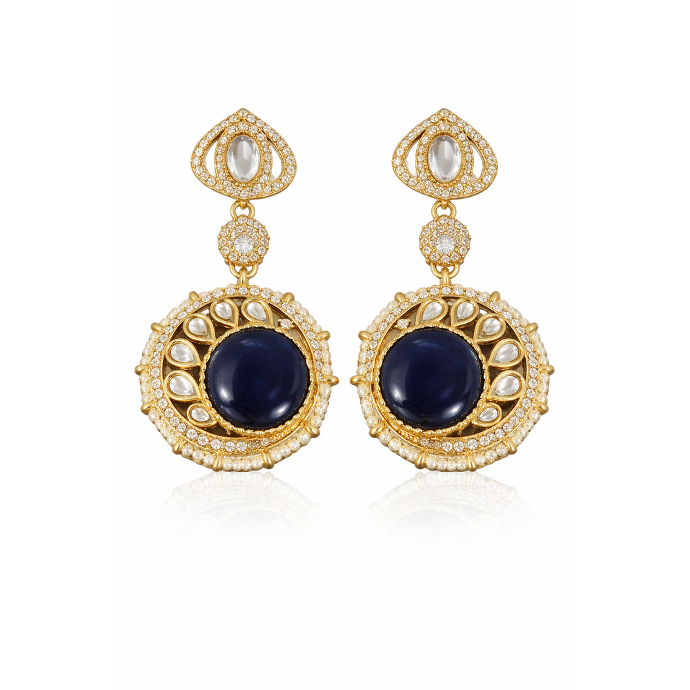 KUNDAN STYLE EARRINGS