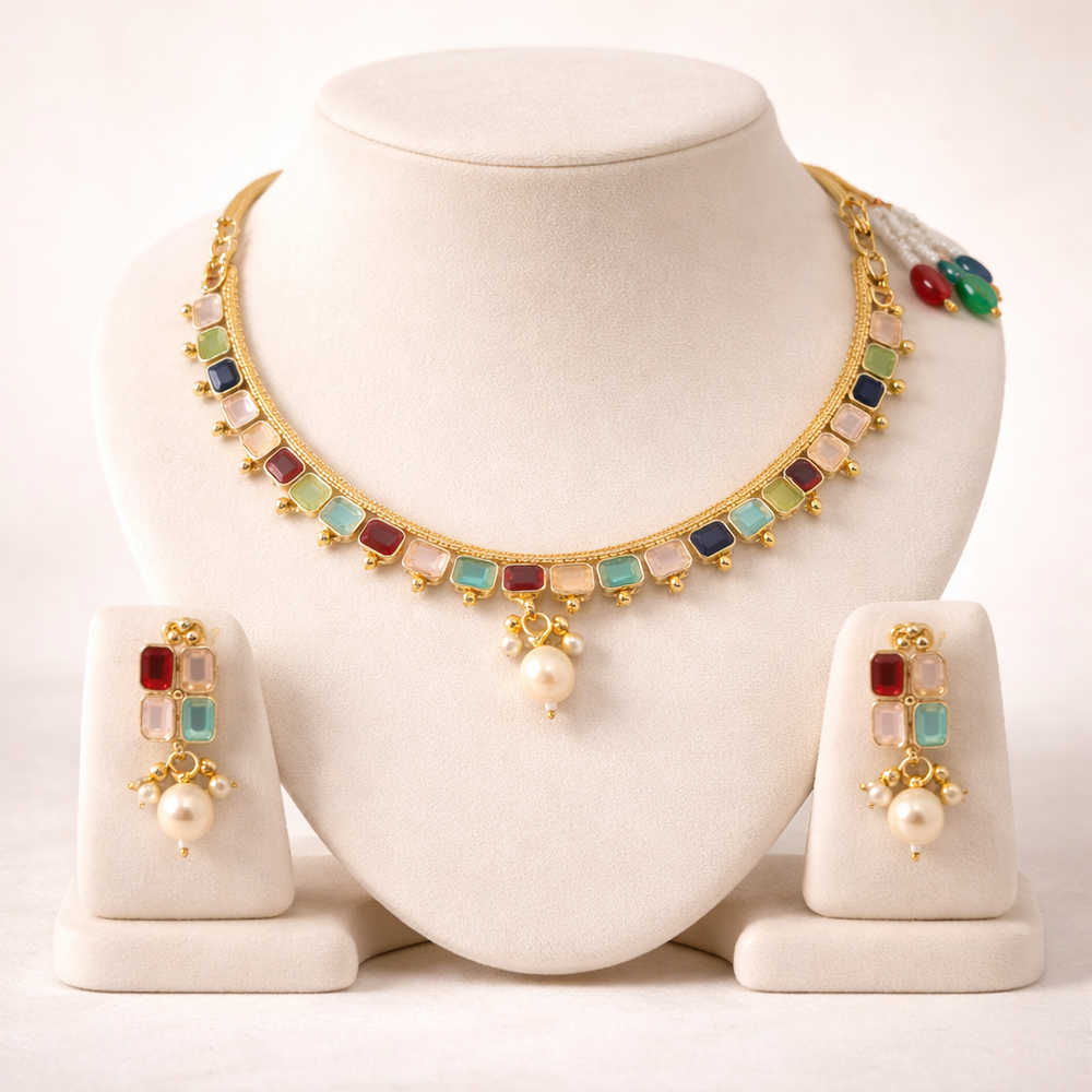 KUNDAN NECKLACE SET