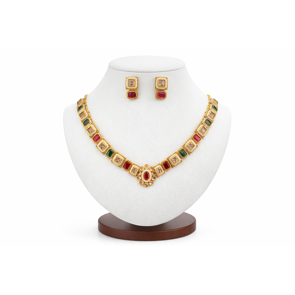 KUNDAN NECKLACE SET