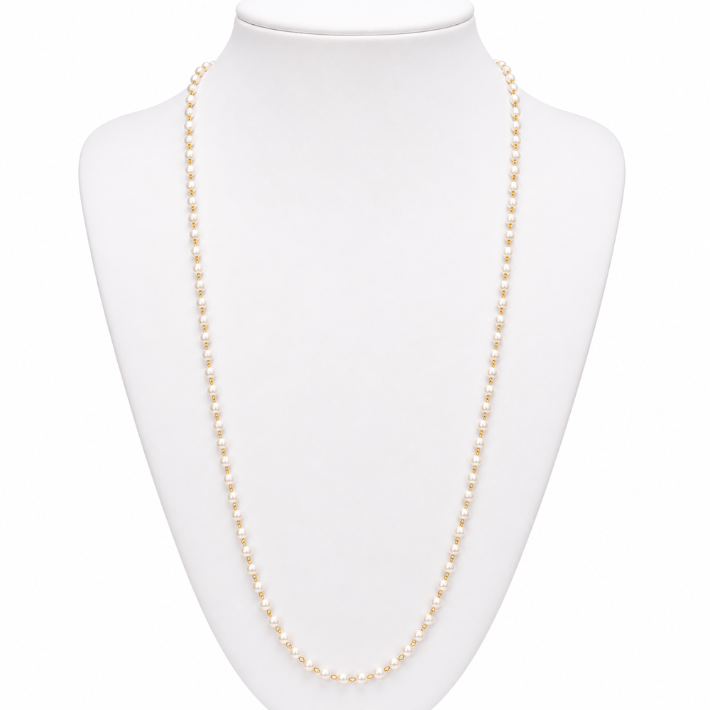 GOLD PEARL CHAIN NECKLACE