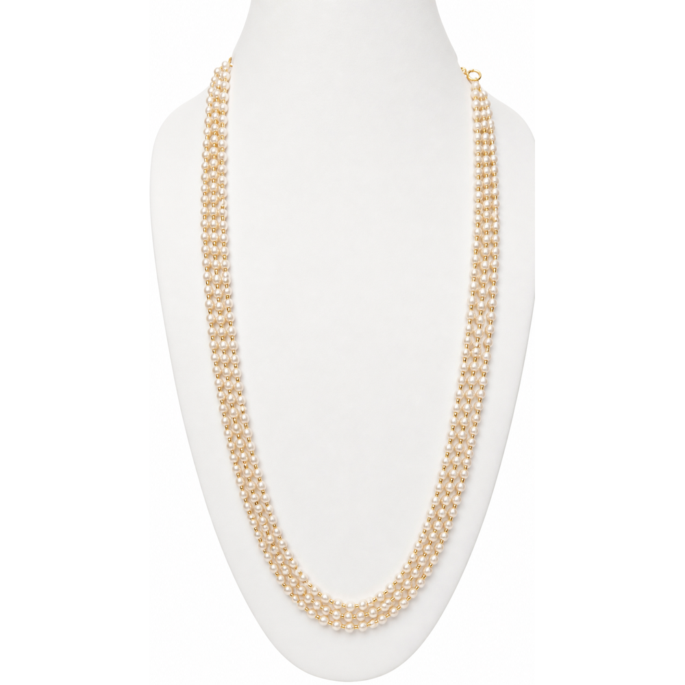 GOLD PEARL CHAIN NECKLACE