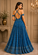 LYLA EMBROIDERED OFF-SHOULDER GOWN