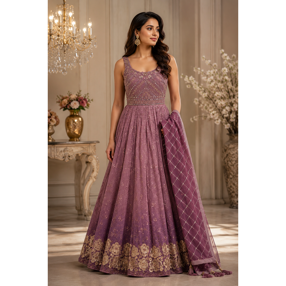 GINI ELEGANT GOWN WITH DUPTTA