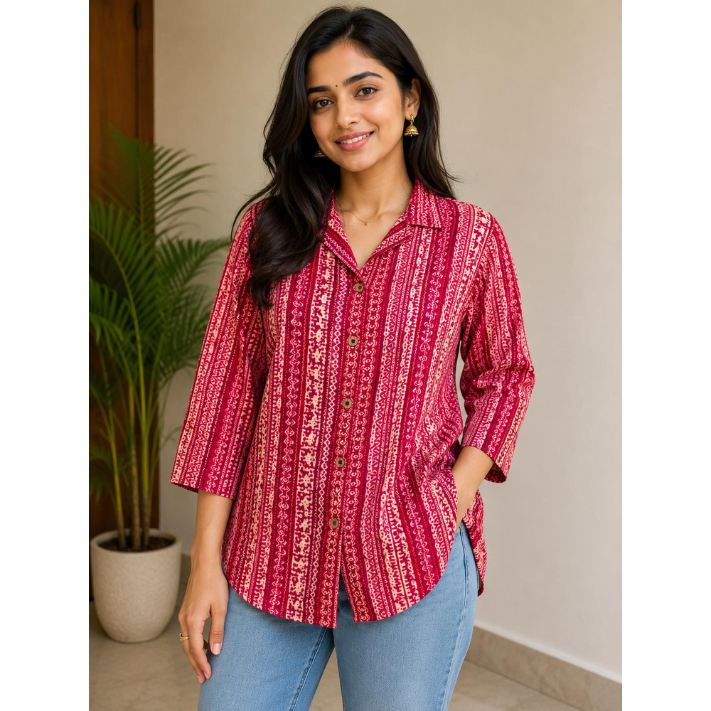 AVYA BUTTON-UP TUNIC  