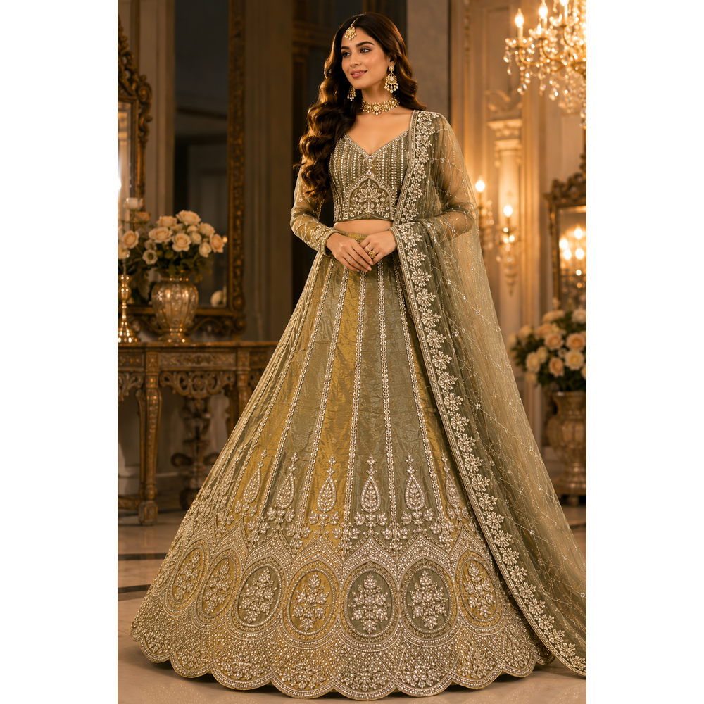 RAINA UNSTITCHED LENGHA SUIT 