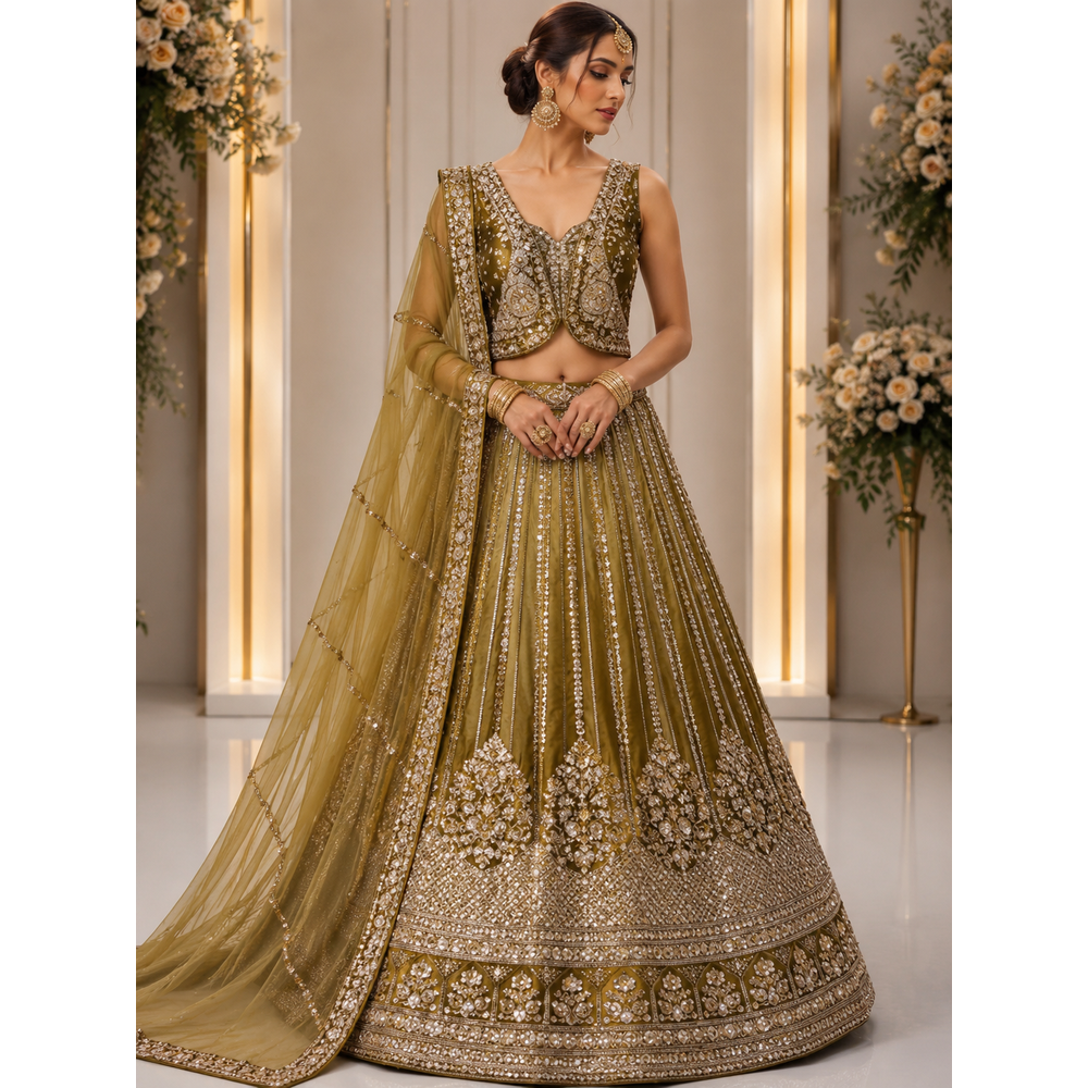 SAMIRA UNSTITCHED LENGHA SUIT