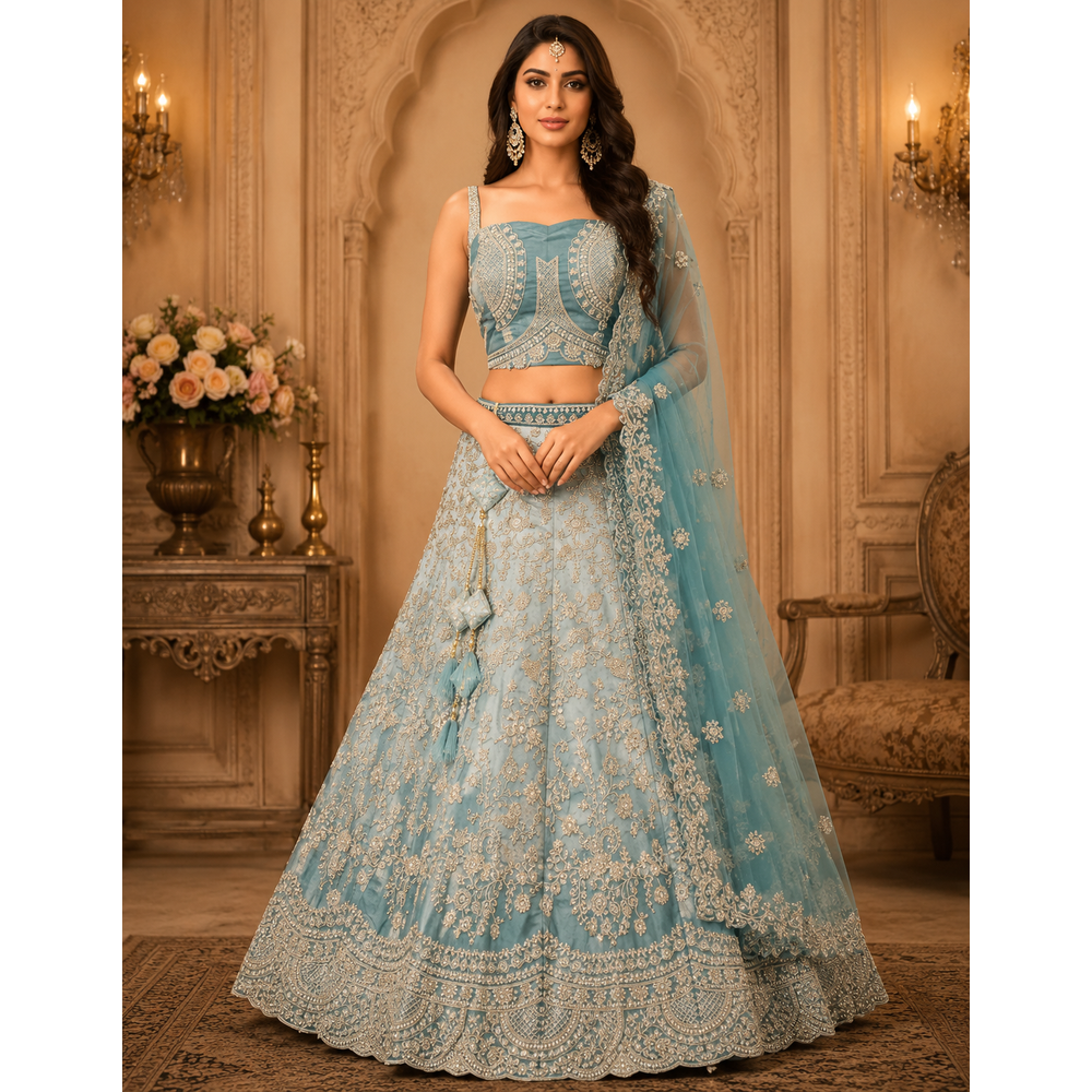 RIZMI UNSTITCHED LENGHA SUIT