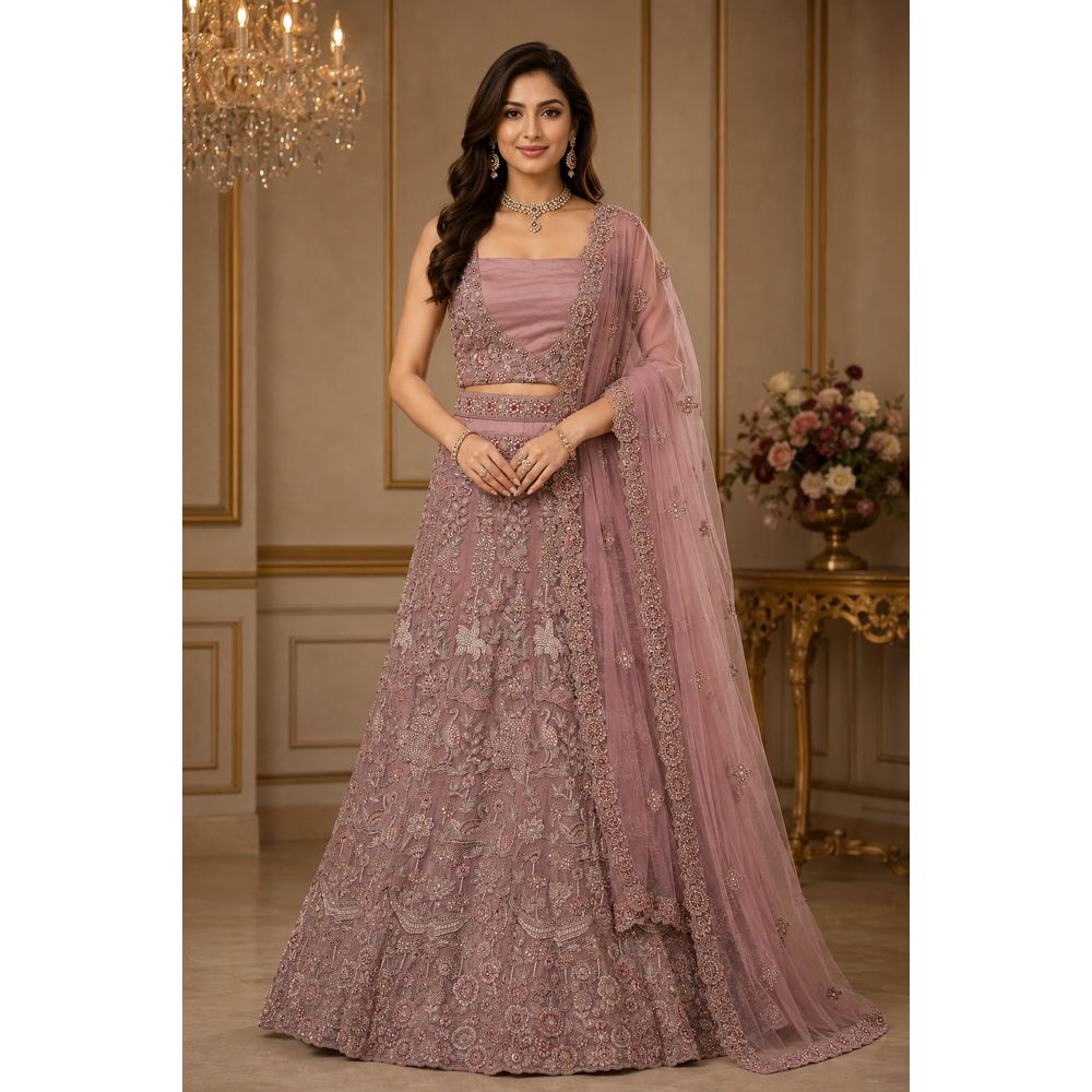 ANSHU UNSTITCHED LENGHA SUIT