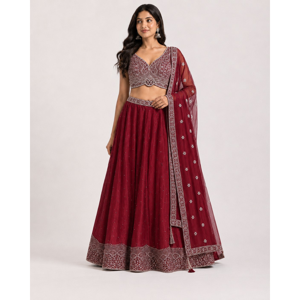 PARI STITCHED LEHENGA SUIT