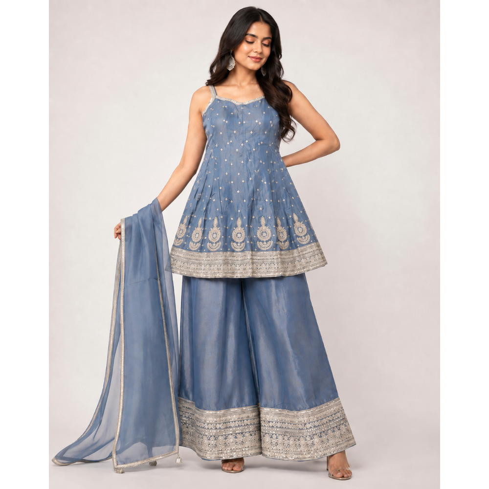 MAHI LADIES PLAZO SUIT