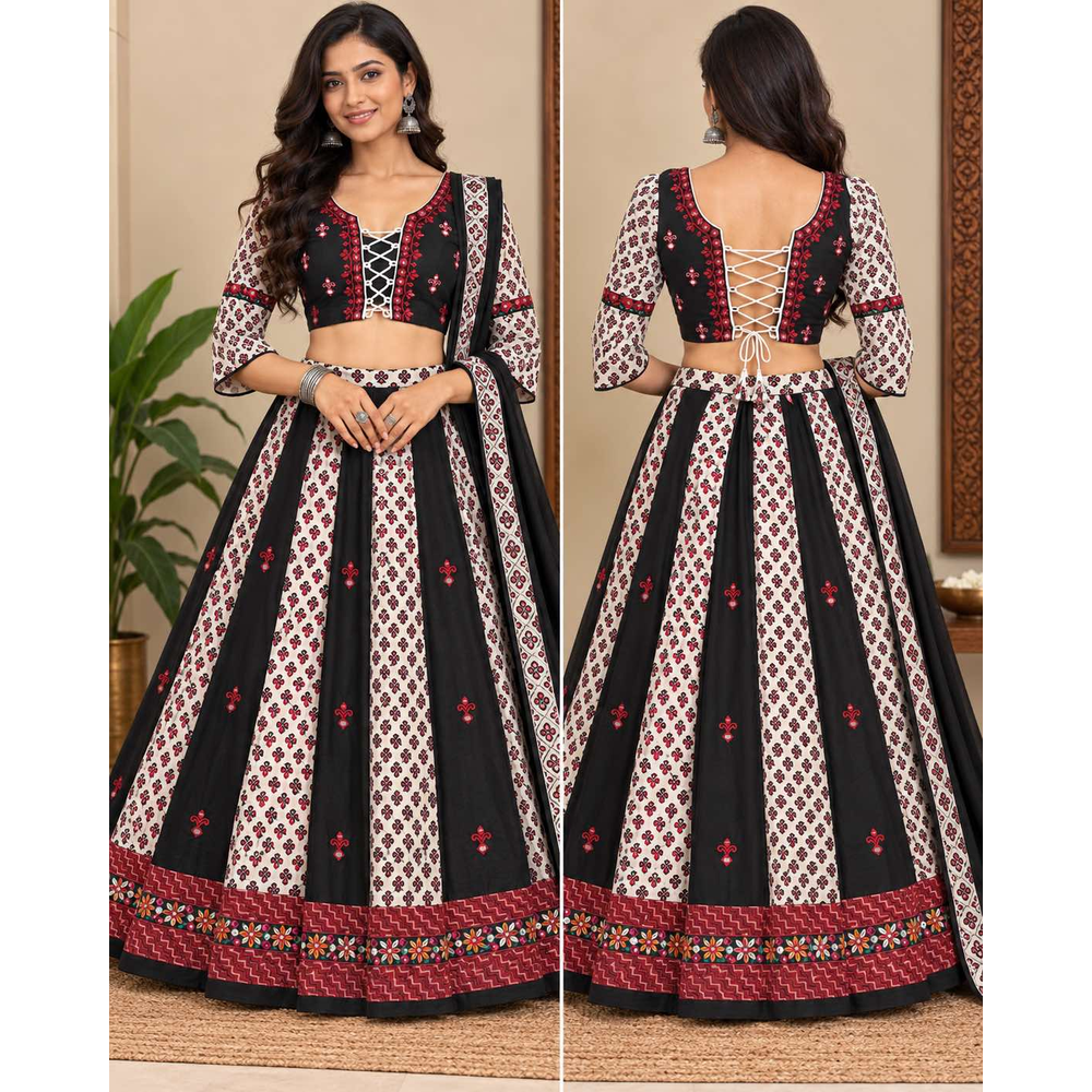SAIJAL GARBA LEHENGA SET 