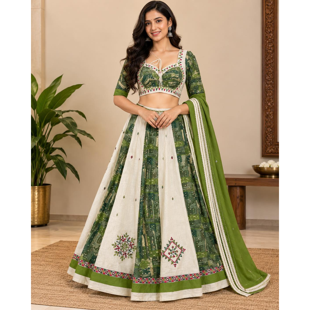 VARSHA GARBA LEHENGA SET 
