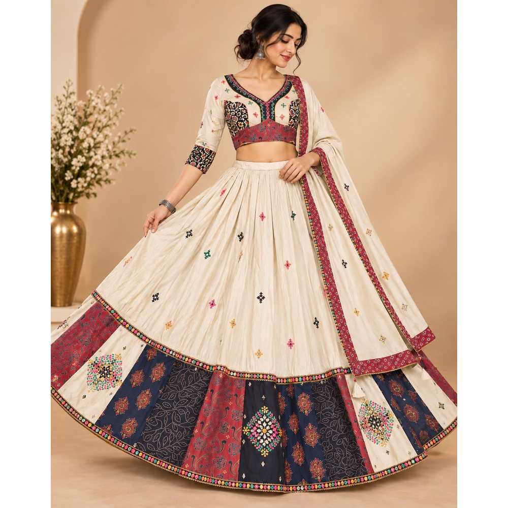 SHITAL GARBA LEHENGA SET
