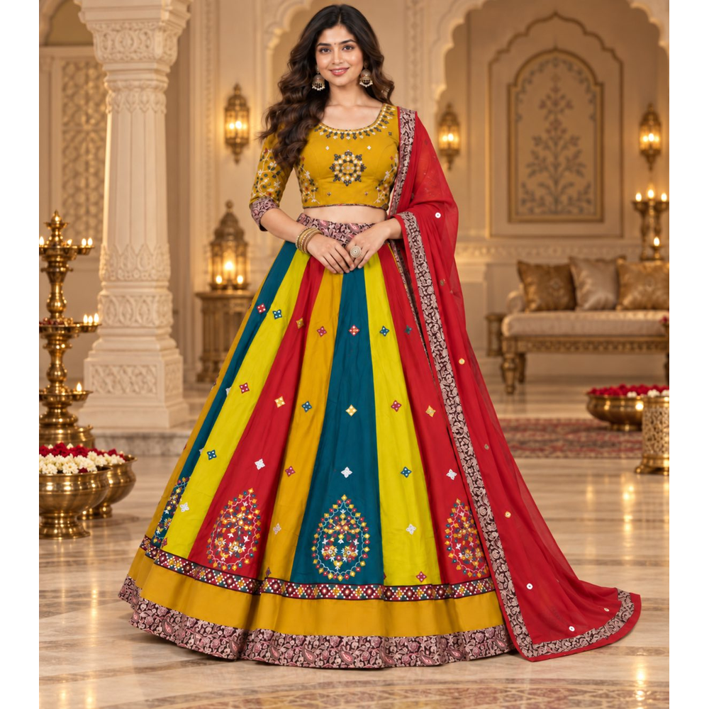 MIRA GARBA LEHENGA SET