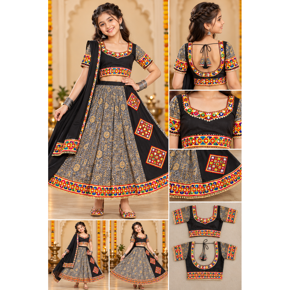 ESHITA GIRLS GARBA SUIT