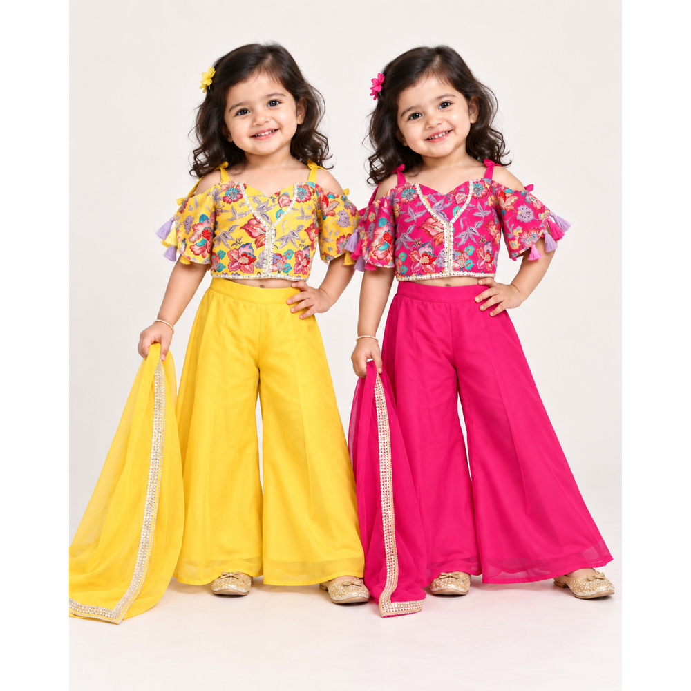 JIYA GIRLS PLAZO SUIT