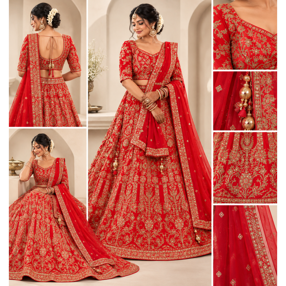 KUSHI BRIDAL LADIES LAHENGA SUIT 