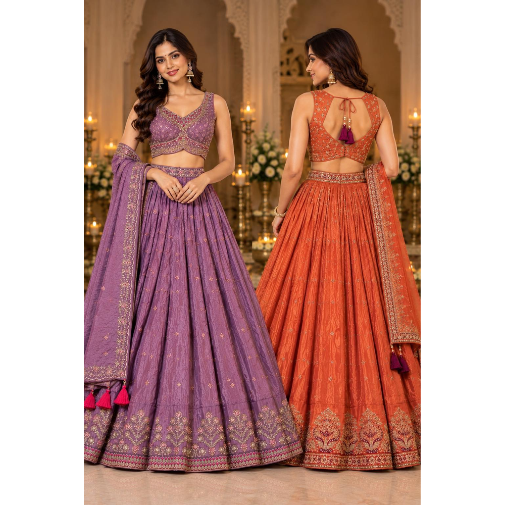 RAKSHA STITCHED LENGHA SUIT
