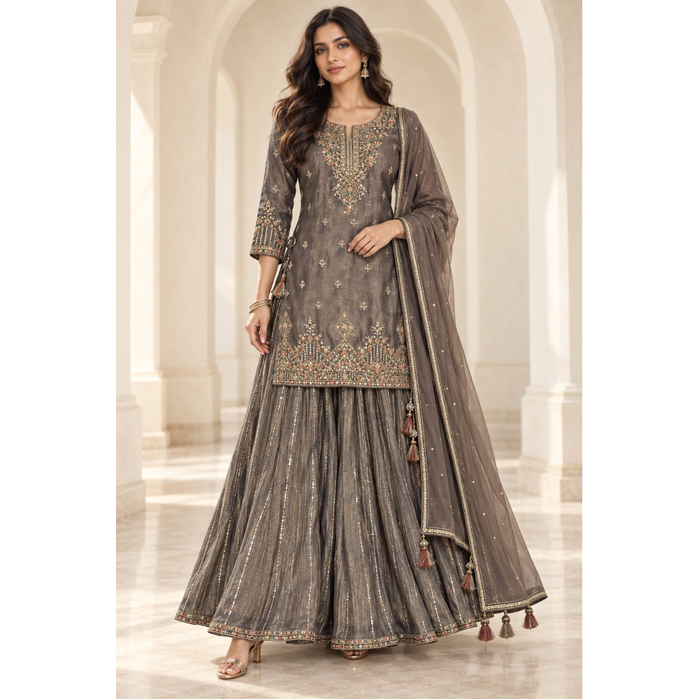 ZOYA LONG TOP LEHENGA SUIT