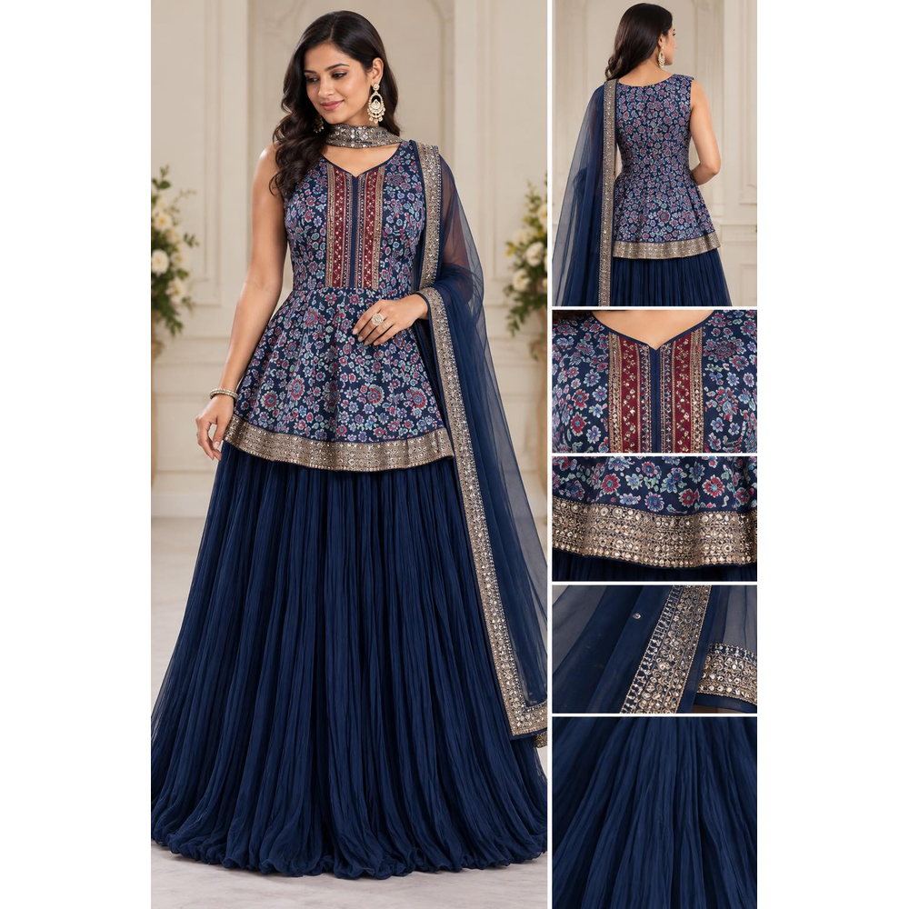 SMAYA LONG TOP LEHENGA SUIT
