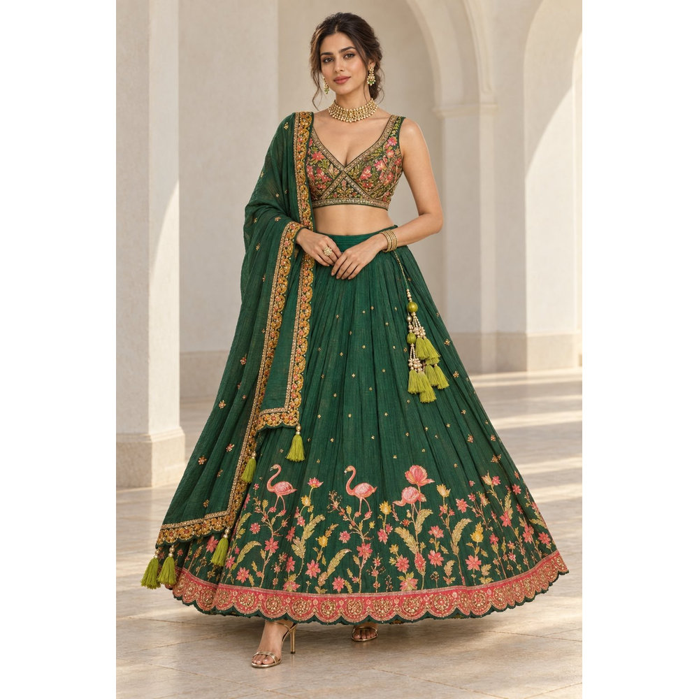 PURIKA STITCHED LEHENGA SUIT