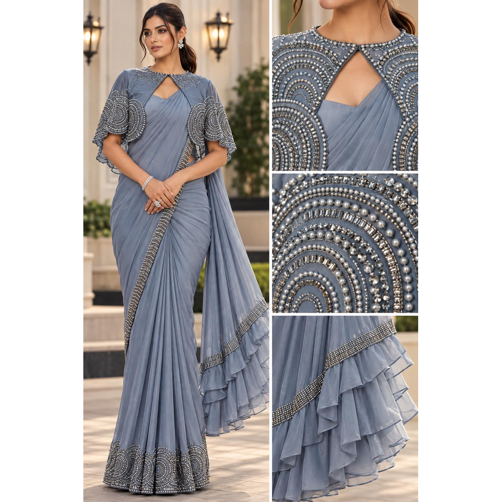DIVYANKA SAREE WITH READY BLOUSE
