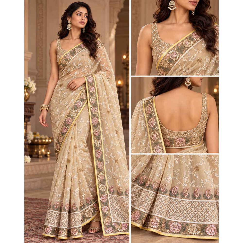 KHUSHI NETTING SAREES