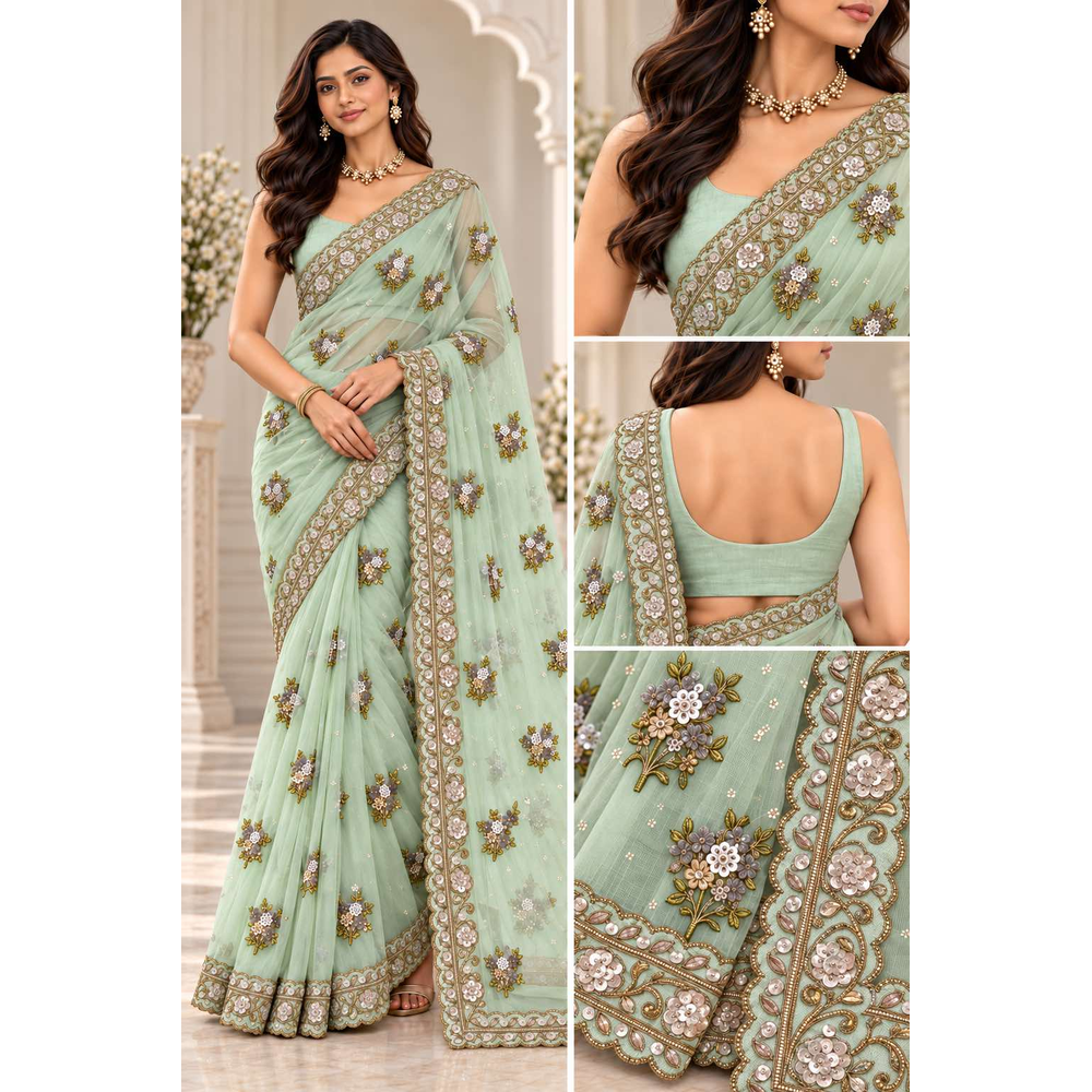 VANSHIKA NETTING SAREE
