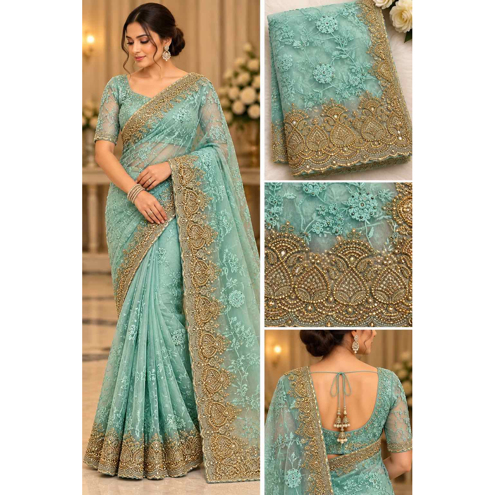 SOFIA NETTING SAREES  