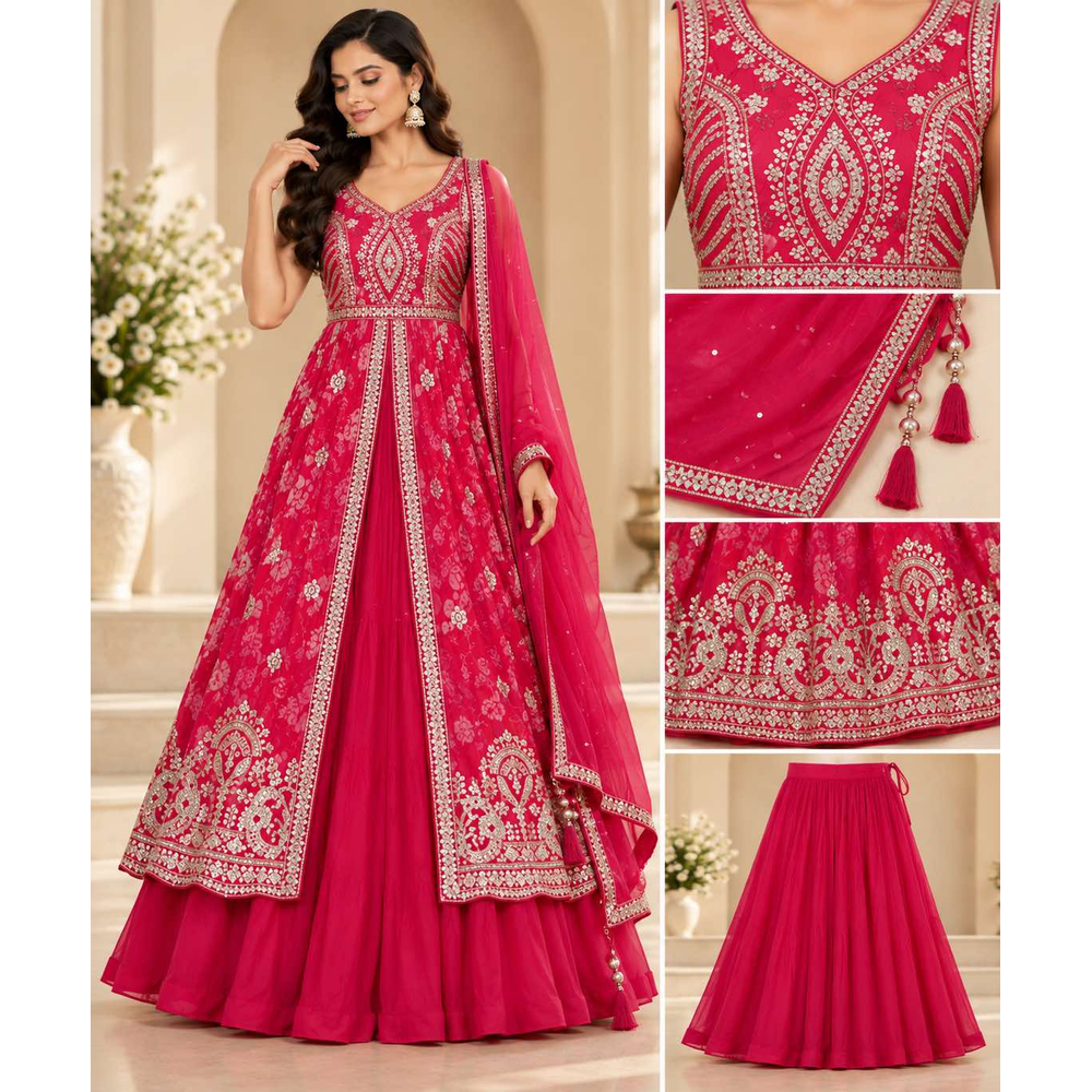 MAHI  LONG TOP LEHENGA SUIT