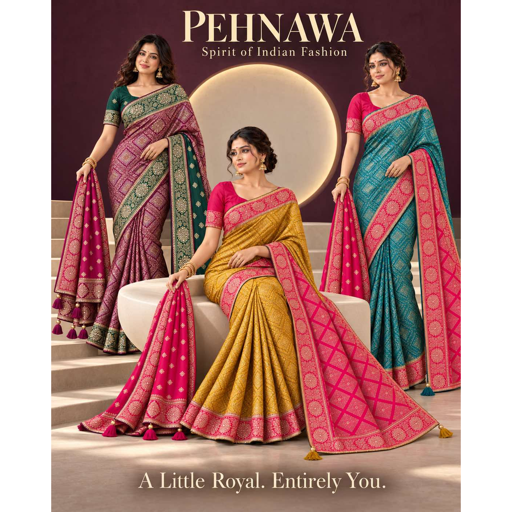 TEJAL SILK SAREE WITH DUPATTA