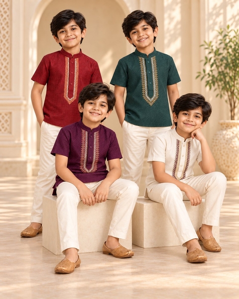 Aarav Boys Short Kurta Only